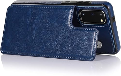 Miniatura 2 de ZYZX - Funda tipo cartera para Samsung Galaxy S20 FE 0.18 oz con ranura para tarjeta de crédito, funda con bolsillos de piel sintética con función