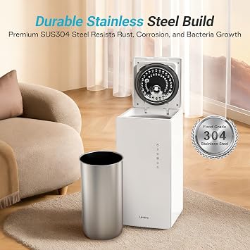 Livatro 6L Stainless Steel Humidifier for bedroom with Warm Mist Steam