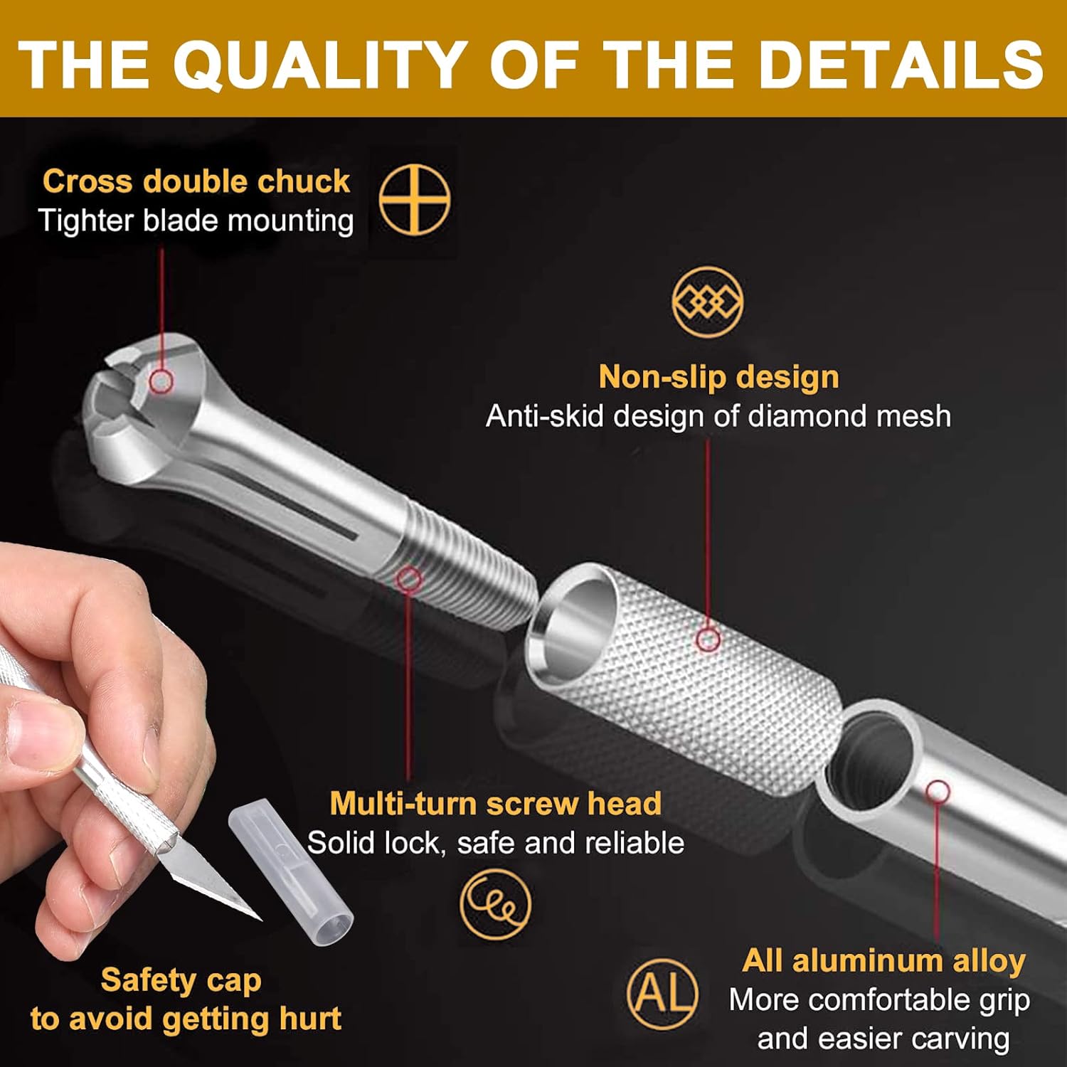 Upgrade 109 Pcs Craft Knife Kits,Hobby Knife Sets,A variety of practical Craft Cutting Tools,Including Tool Box,for Architecture Modeling,Scrapbook,Art Cutting,Repairing etc (HIJIRH) : Arts, Crafts & Sewing