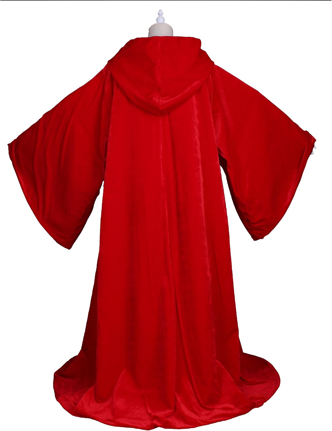 Velvet Wizard Robe with Satin Lined Hood and Sleeves