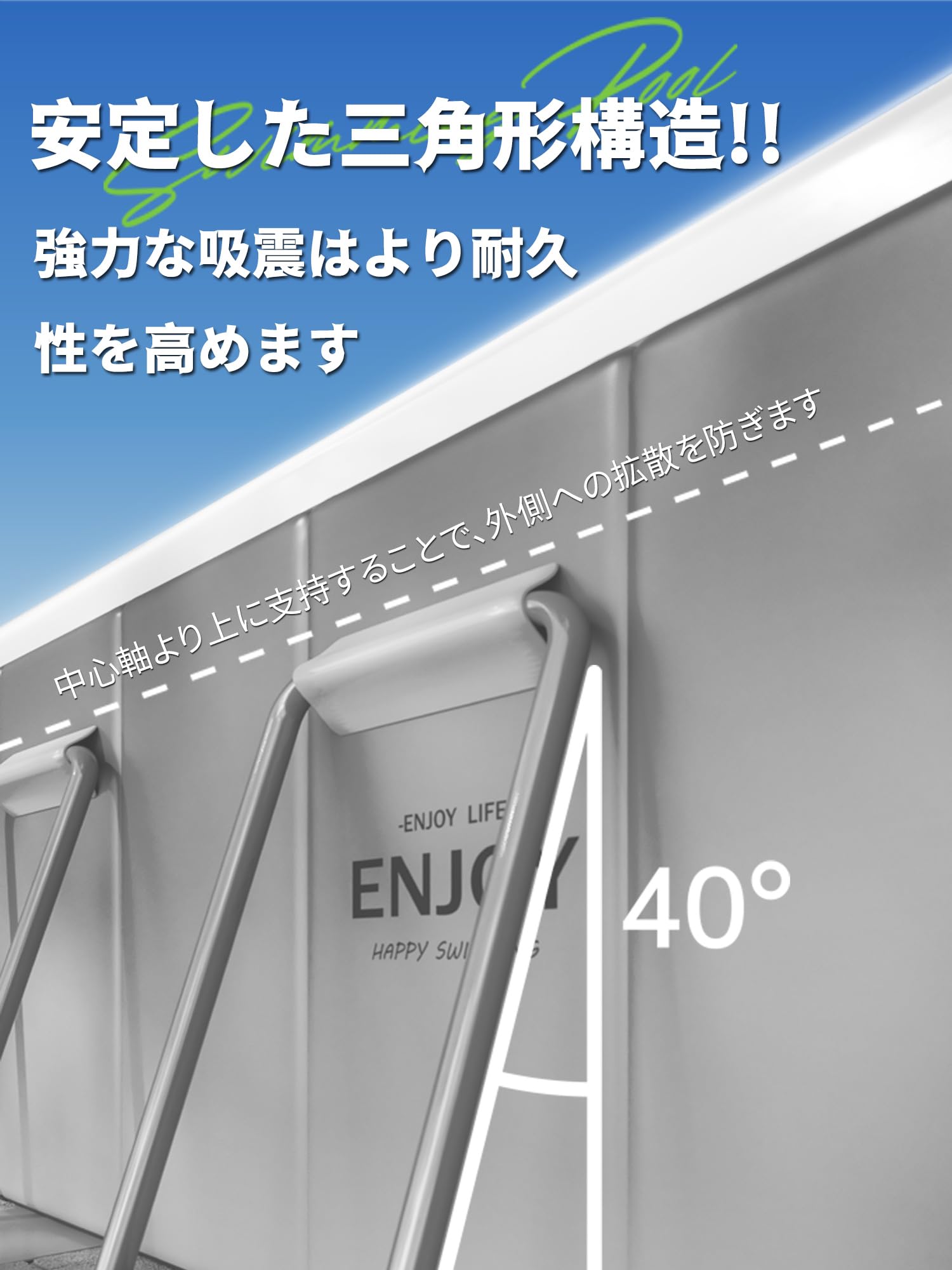 Amazon | NAKUJI【新改良 鉄骨構造 非膨張式】プール 空気入れ