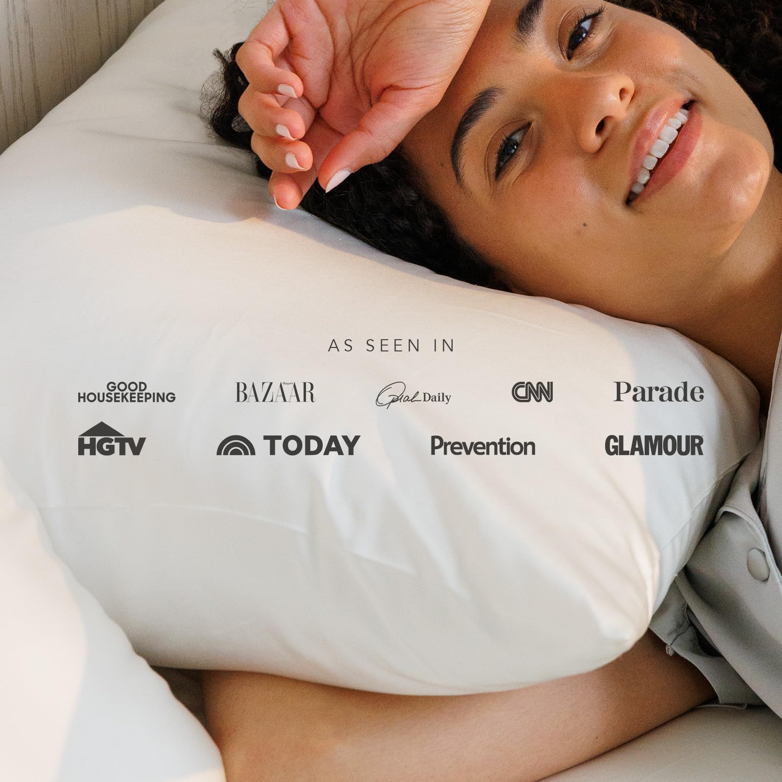 Fishers Finery Poszewka na poduszkę z 100% czystego jedwabiu morwowego, 25 mm, zwycięzca nagrody Good Housekeeping (niebieska, rozmiar standardowy)