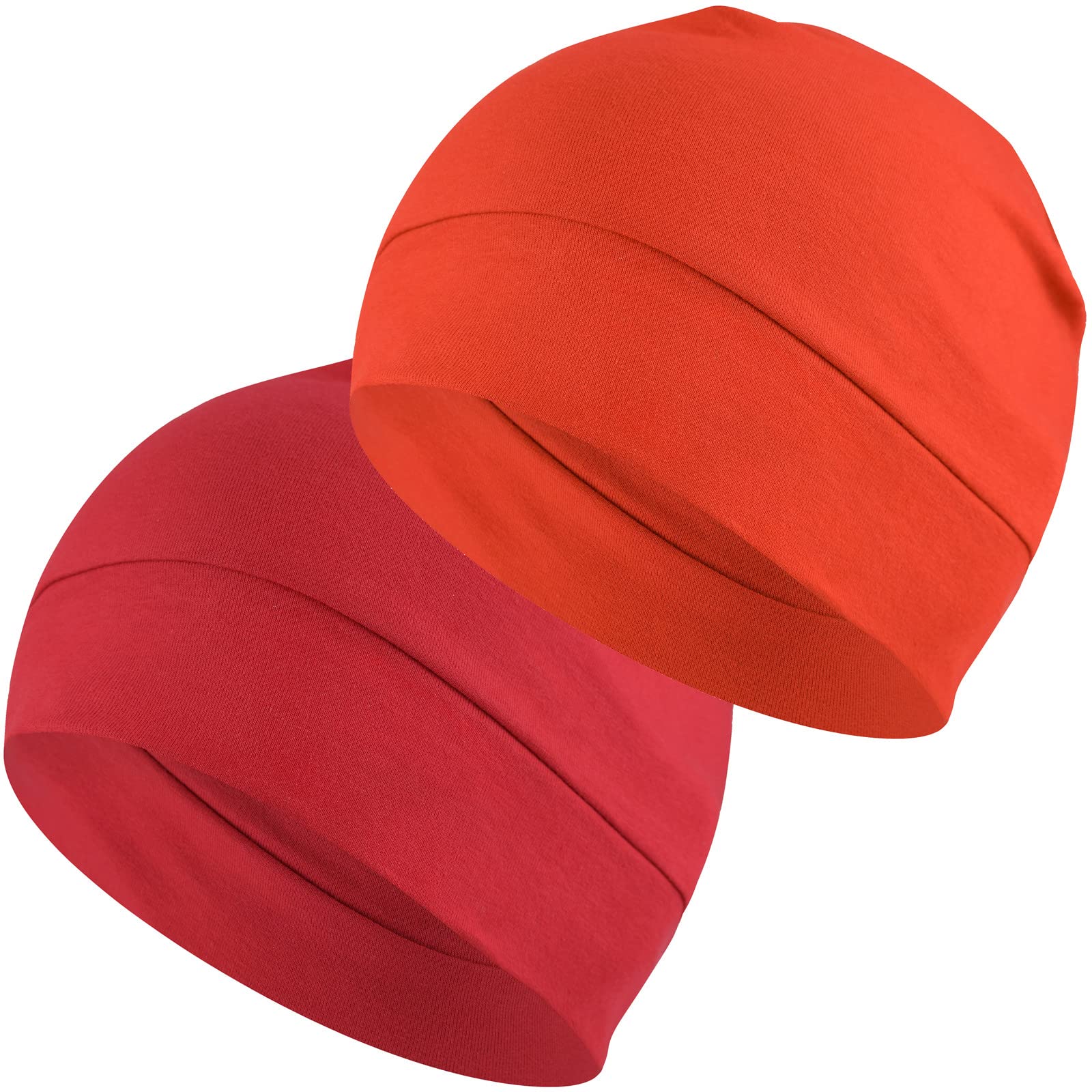 Headshion 100% Cotton Skull Caps Beanie Sleeping Hats for Men Women