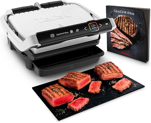 Tefal OptiGrill GC750D Kontaktgrill mit Digitalsteuerung
