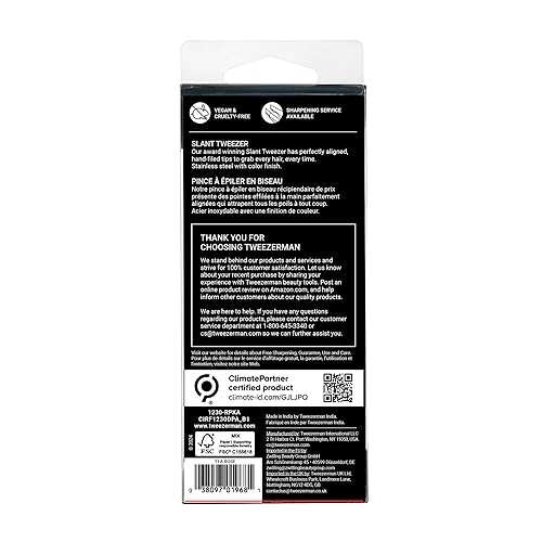 Miniatura 9 de Tweezerman Exclusivas pinzas inclinadas Dusty Rose - Pinzas para depilación, acero inoxidable