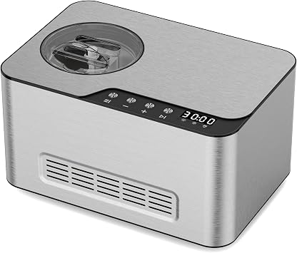 No Pre-freezing Ice Cream Machine, 2L Ice Cream Maker with Compresso