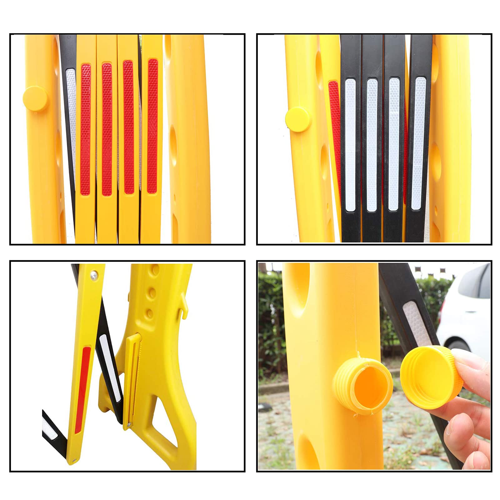 Opvouwbare Barricade, Uitbreidbare Barricade Hek Verkeer Hek Hek Geschikt Mobiele Telescopische Hek Road Waarschuwing Isolatie (Color : Yellow, Size : 1.2x5m Opvouwbare Barricade, Uitbreidbare Barricade Hek Verkeer Hek Hek Geschikt Mobiele Telescopische Hek Road Waarschuwing Isolatie (Color : Yellow, Size : 1.2x5m