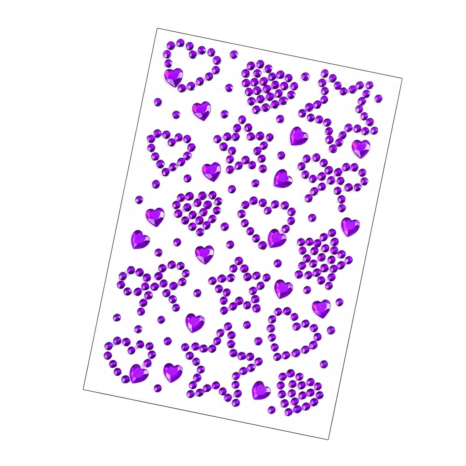 1 Sheet Rhinestones Sticker Adhesive Face Jewelry Sparkled Rhinestones Party Holiday Gemming Stickers Face Jewelry
