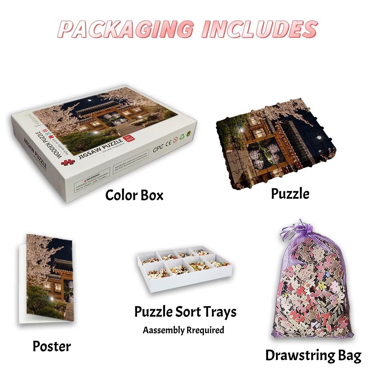 Puzzle 1500 Pezzi Fiore, Puzzle Retrò per Adulti, Puzzles in Legno Intrattenimento Creativo, Divertimento, Puzzles Educativi Classici con Confezione di Alta Qualità Idea Regalo Donna, Decor Casa -2672