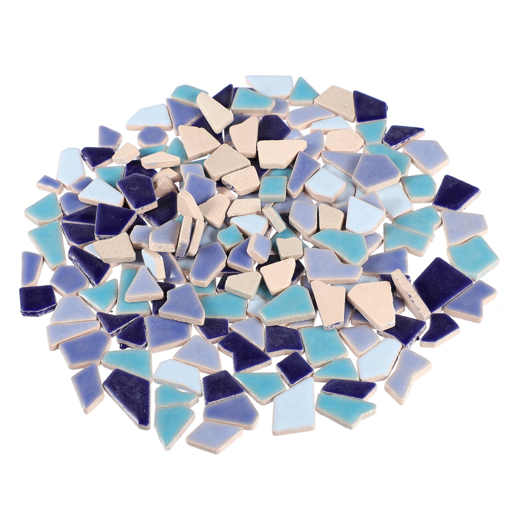 EXCEART 10pièces Carreaux Céramiques Émaillés Pour Et Décoration Intérieure De Paillettes De Irreguliers Mélangé