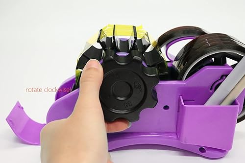 Miniatura 2 de Sublimación de cinta térmica púrpura - Dispensador de cinta térmica de corte en rollo múltiple de 1 pulgada y 3 pulgadas, núcleo de doble carrete