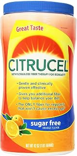 Methylcellulose Fiber Therapy for Regularity with SmartFiber Sugar Free/Orange Flavor 42Oz (1191g), Pack of 2