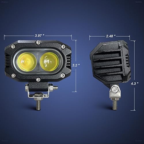 Miniatura 2 de Luz LED de 4 pulgadas de 80 W, barra de luz LED, luz de conducción todoterreno, luces antiniebla para camioneta, SUV, ATV, UTV, blanco, 2 juegos