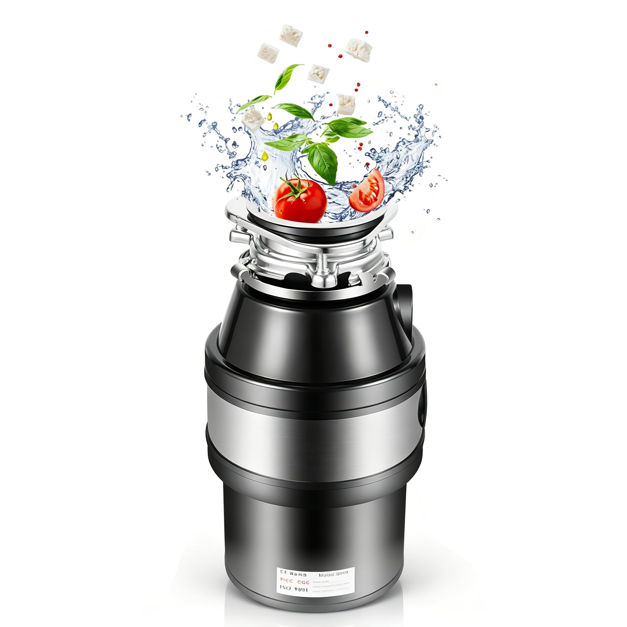 Trituradora de residuos para fregadero, trituradora de residuos de cocina, trituradora de residuos de cocina, triturador de residuos de cocina, triturador de alimentos, 1/2 HP 2600 RPM