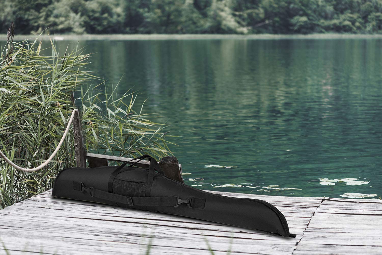 Funda para Armas Rifle Caza Escopeta Táctico Espuma 115-120 cm Negro