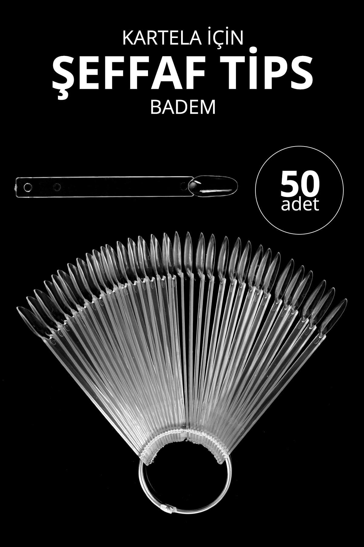 MOMO professional Tips Şeffaf Badem 50 li