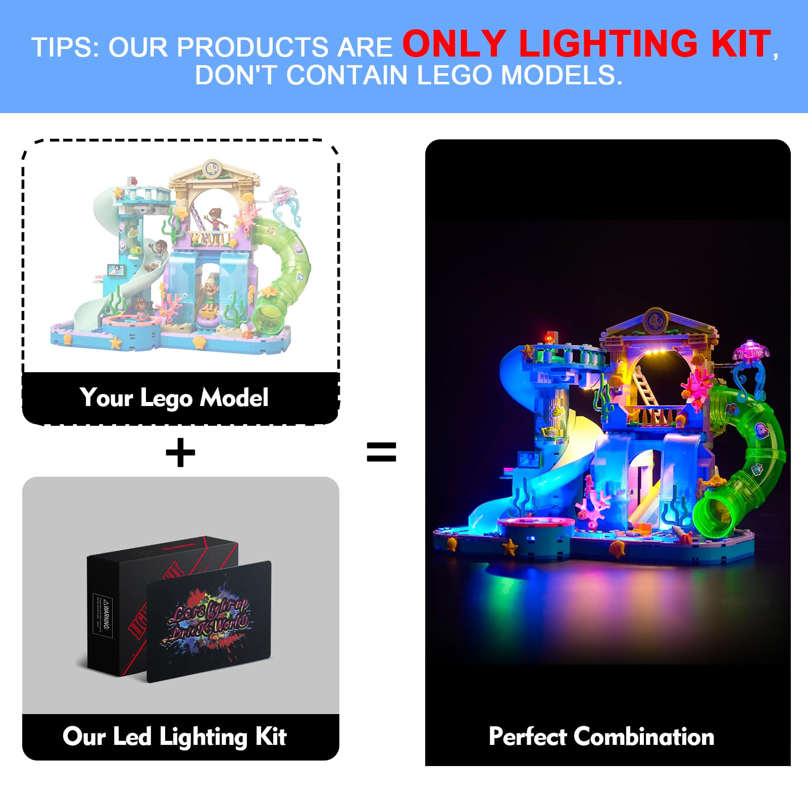 Light Kit for Lego Heartlake City Water Park Lighting Set for Lego 42630 Heartlake City Water Park Vehicle Set - Image 2