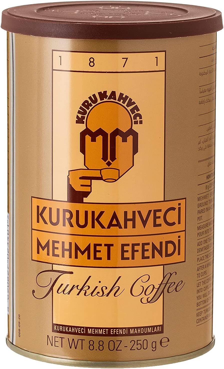 Mehmet Efendi Café turco lata de 1764oz 11 libras paquete de 12 Yaxa