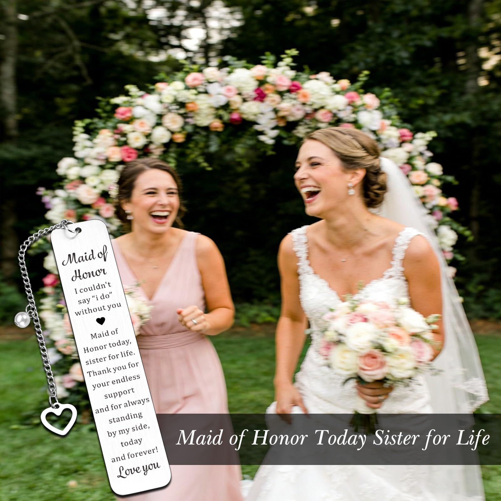 Maid of Honor Gifts Bookmark, Bridesmaid Gift from Bride, Maid of Honor Proposal Gifts, Bridesmaid Proposal Gift, Bridal Shower Bachelorette Party Wedding Present for Maids of Honors Bridesmaids