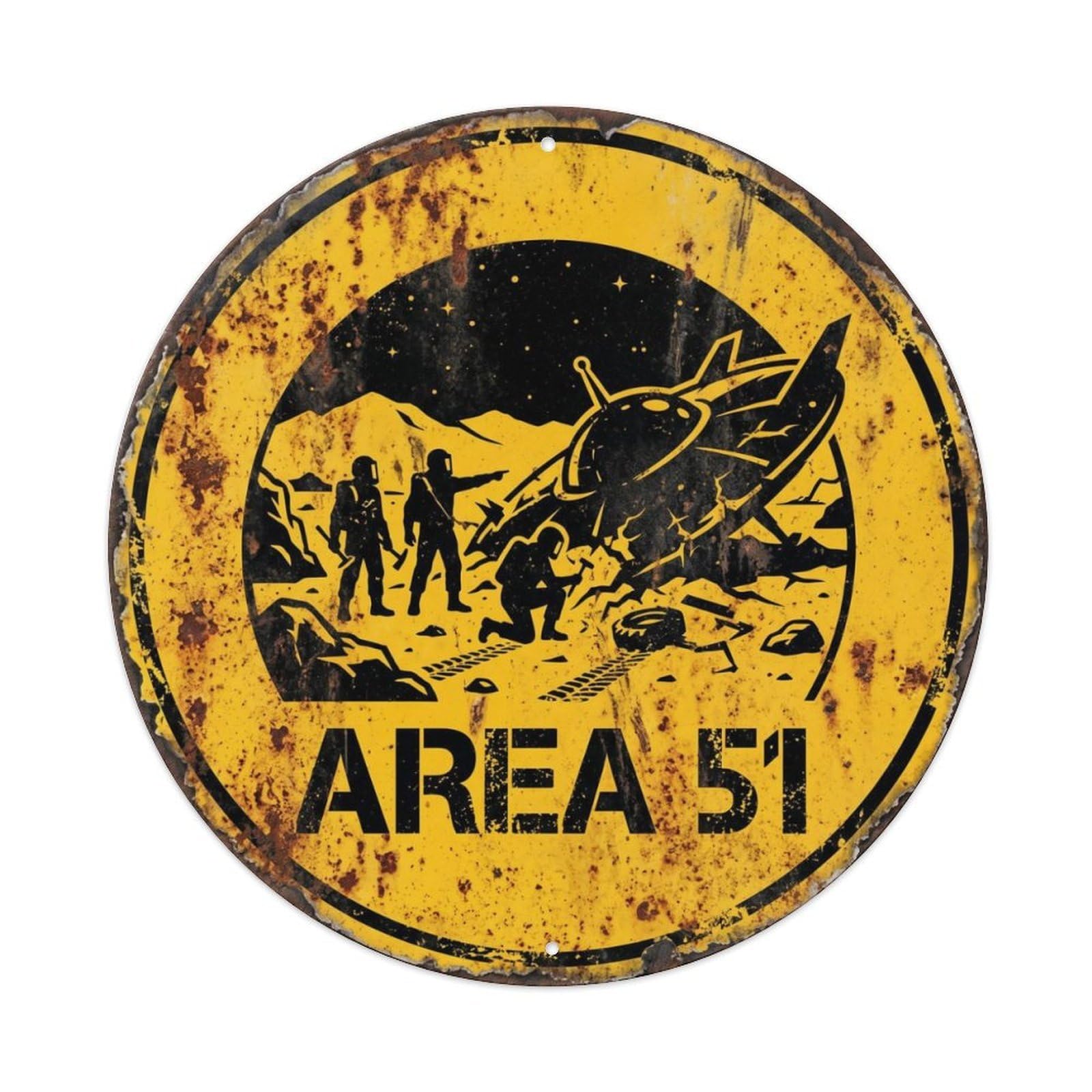 Alien Area 51 DiscoveryMetal Tin Sign