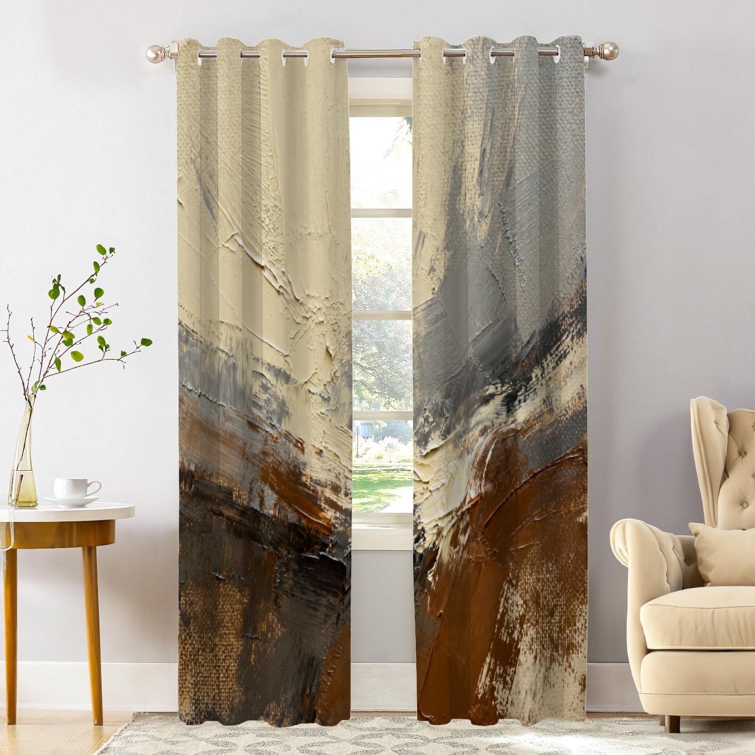 Rideaux de fenêtre multicolores Shrahala pour une chambre inspirante
