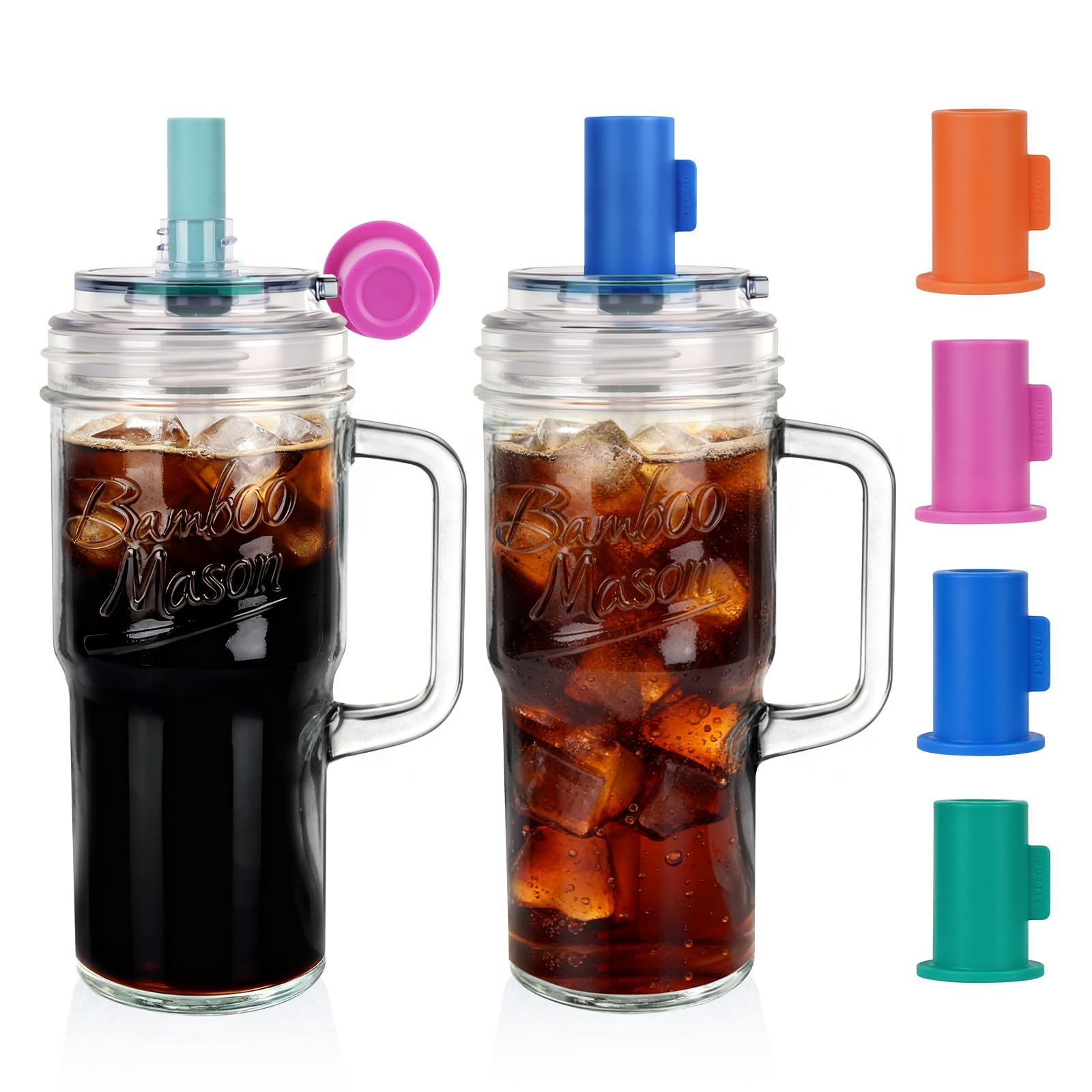 ANOTION Mason Jar Tumblers