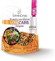 Granola Low Carb Salgada Oliva e Cúrcuma 200g - Leve Croc - Sem Glúten