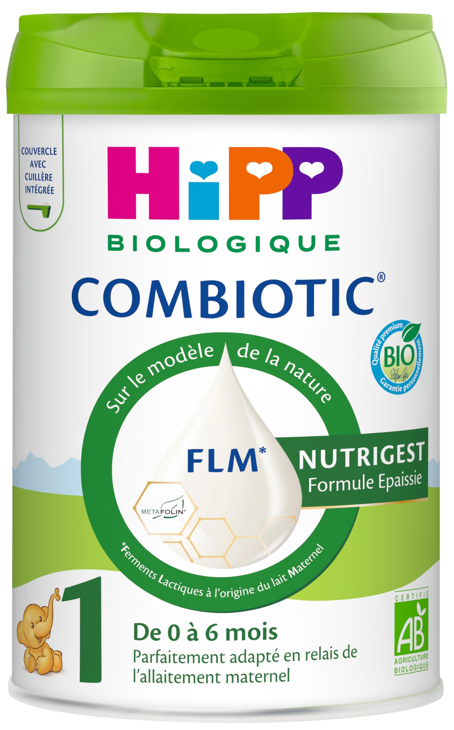 HiPP Combiotic Nutrigest Lait 1 Epaissi 800g Biologique