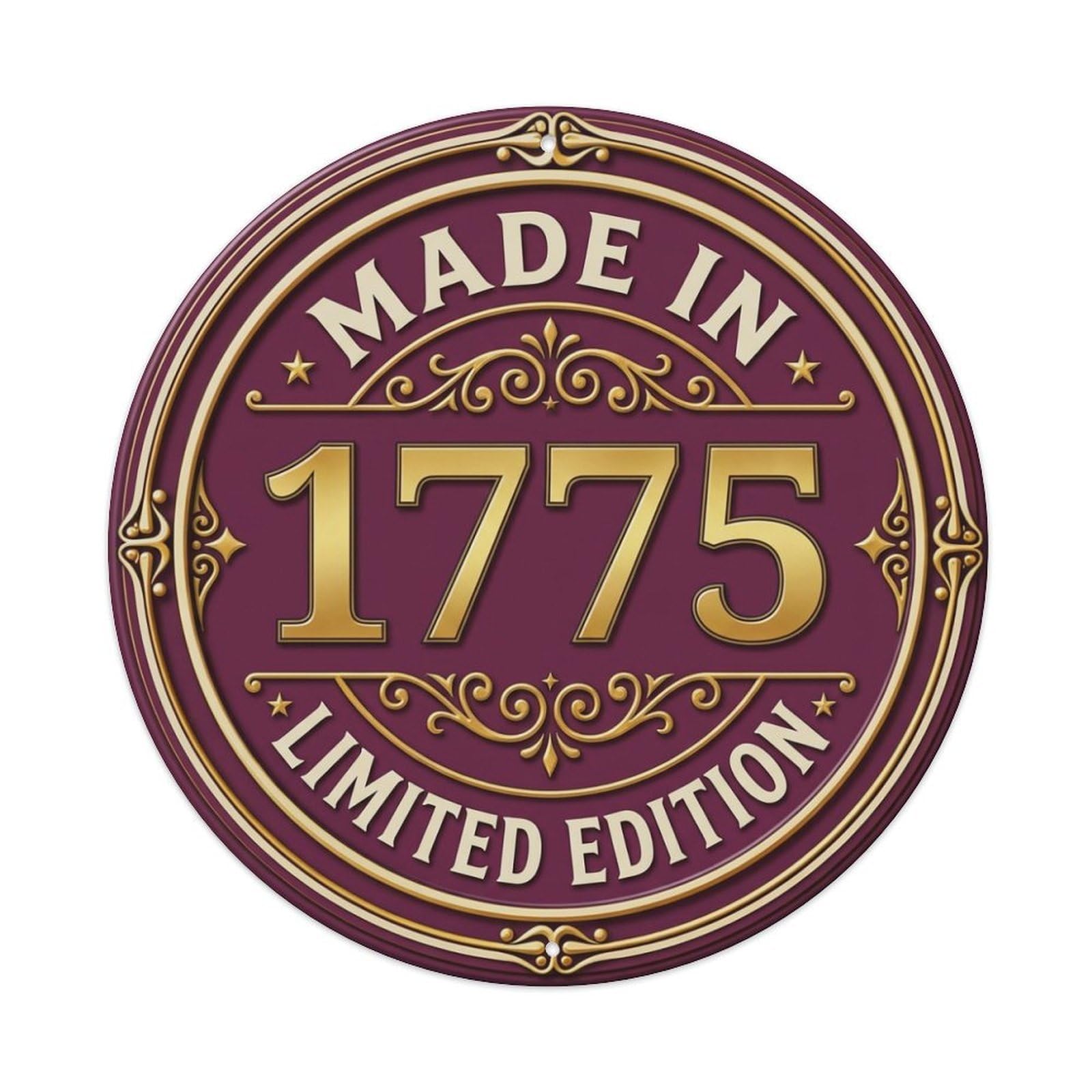 Made In 1775 Limited Edition Metal Tin Sign