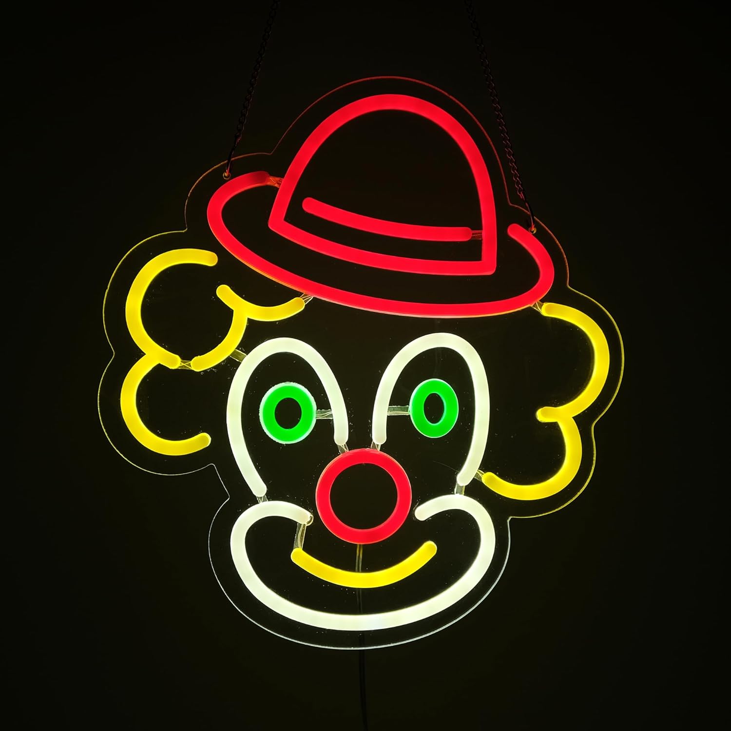 Clown Neon Sign Art Wall Lights for Beer Bar Club Bedroom Hotel Pub Cafe Wedding Birthday Party Gifts