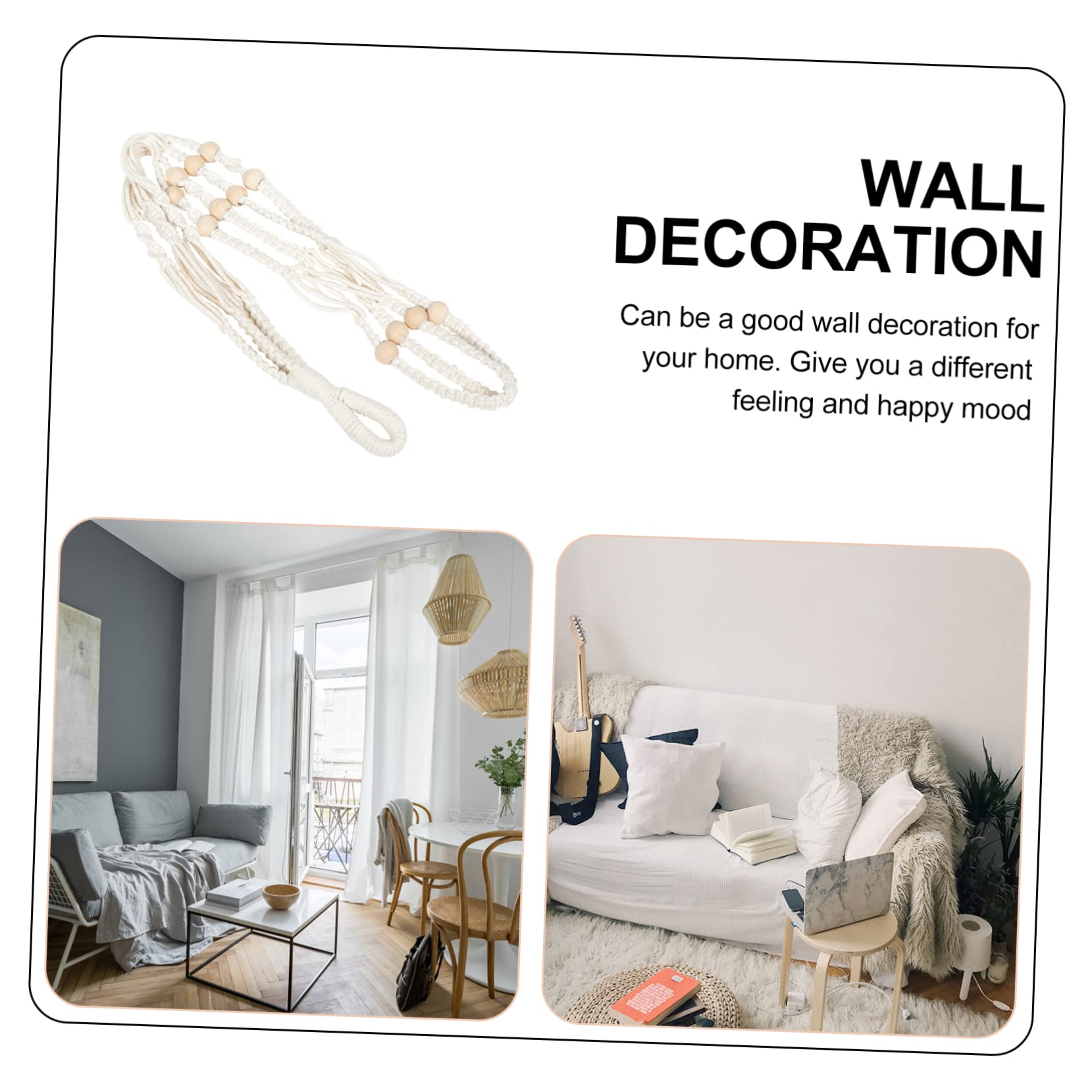Yardwe Lot De 4 Suspensions Décoratives en Macramé Faites À La Main pour Plantes pour La Maison Et Le Bureau