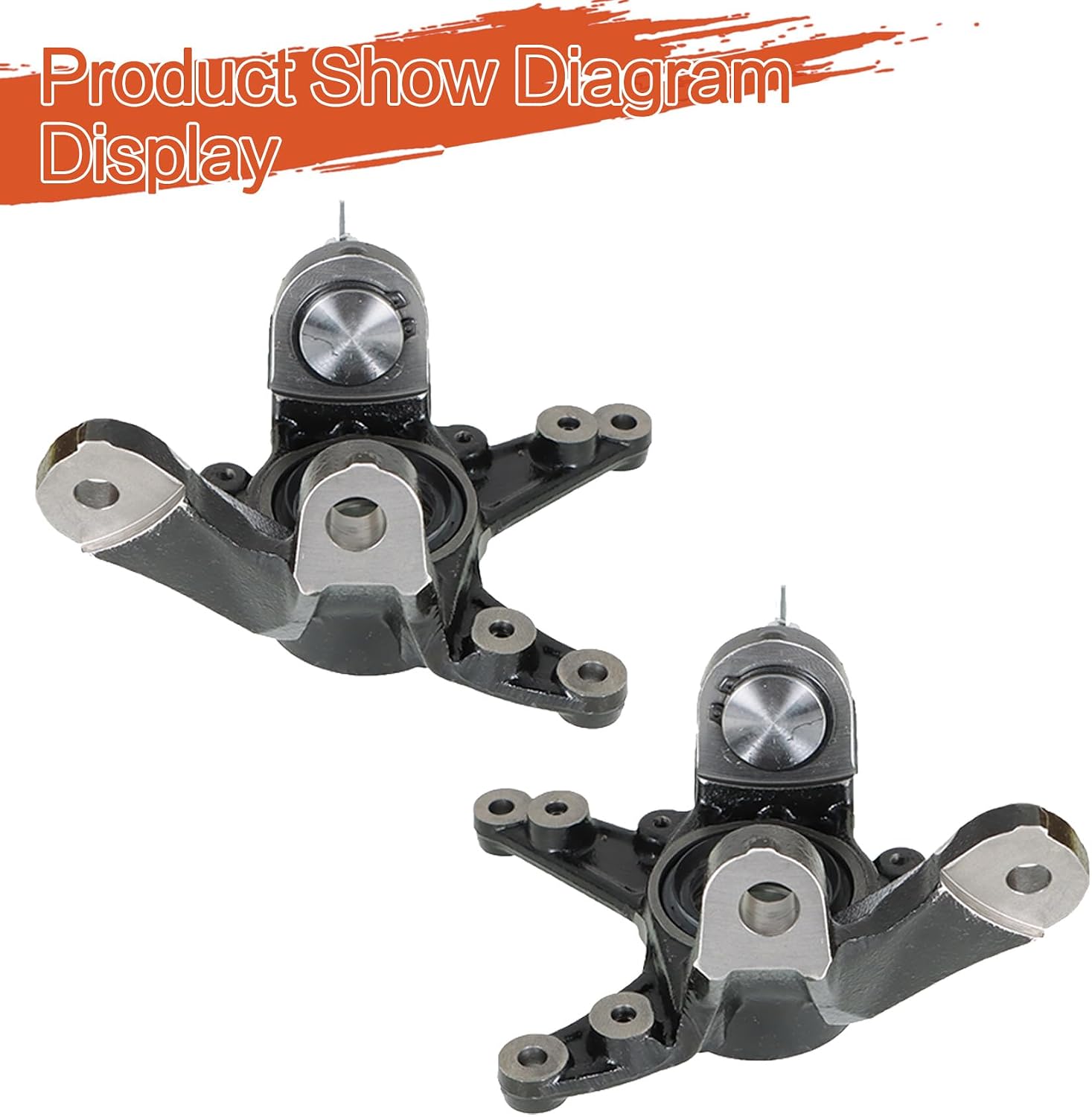 labwork Front Left Right Steering Wheel Knuckle Replacement for Honda Rancher 420 TRX420FM 2007-2013 Replacement for 51200-HP5-600 51250-HP5-600
