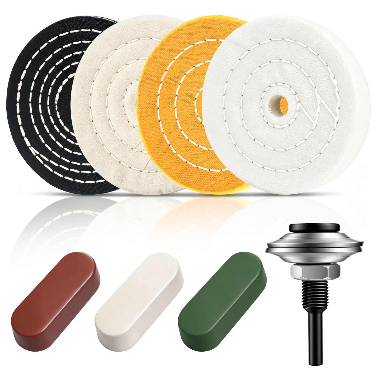 BURMONG Buffing Wheel Kit - Metal Polishing & Buffing -1