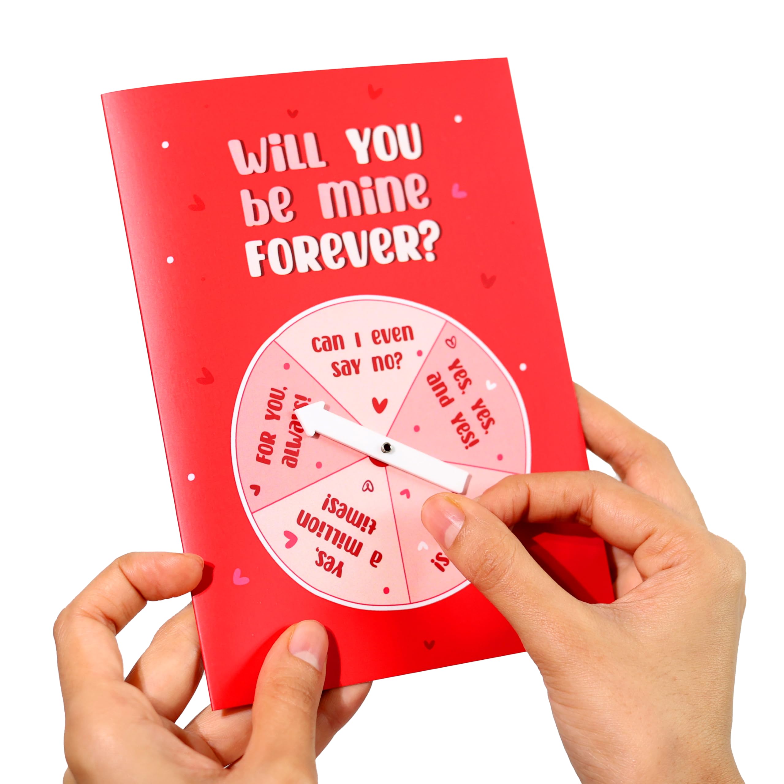 Oye Happy - Will You Be Mine Forever - Spinwheel Card - Gift for Boyfriend - Girlfriend - Husband - Wife - Fiance - Romantic Proposal Card