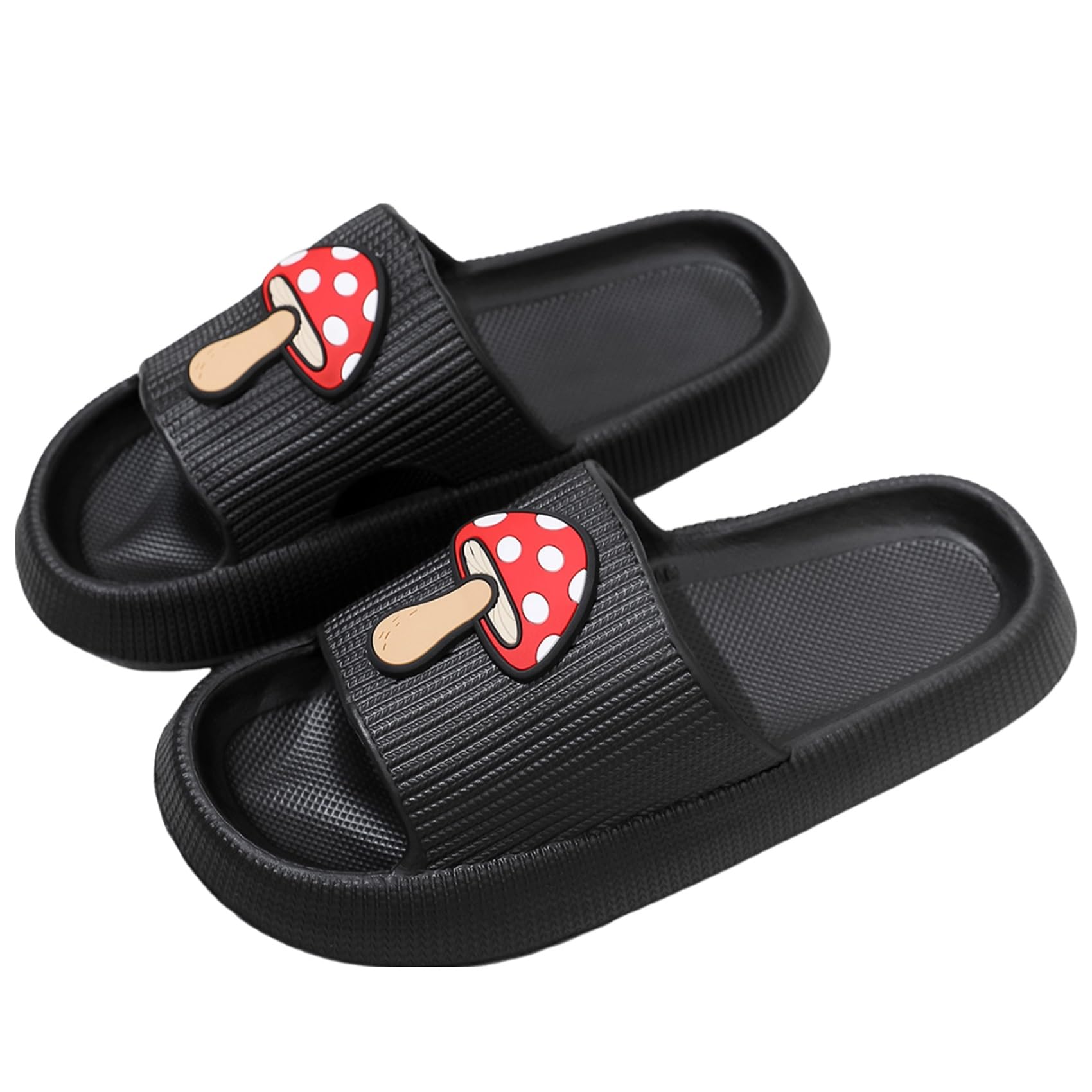 WIRETRAN Women's Men's Checkerboard Slippers Shower Sandals Quick Drying Thick Sole Non-Slip Lightweight Household Bathroom Checkered Slippers Garden