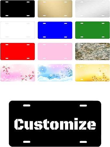 Miniatura 6 de Carpe Diem Designs placa frontal personalizable para matrículatocador, fabricada en Estados Unidos., Blk