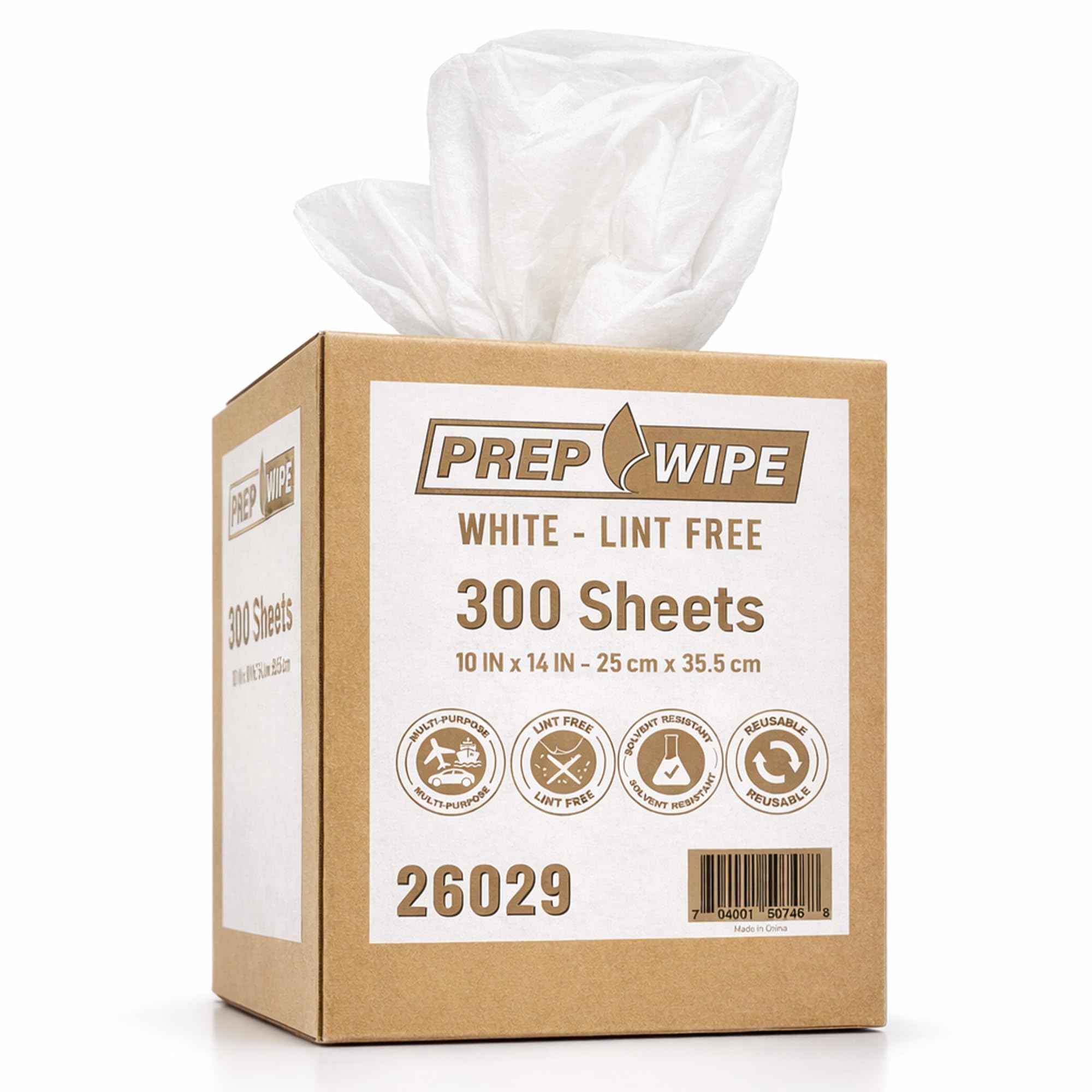 Amazon.com: 26029 Prep Wipe WHITE Lint Free Cleaning Towels Pack