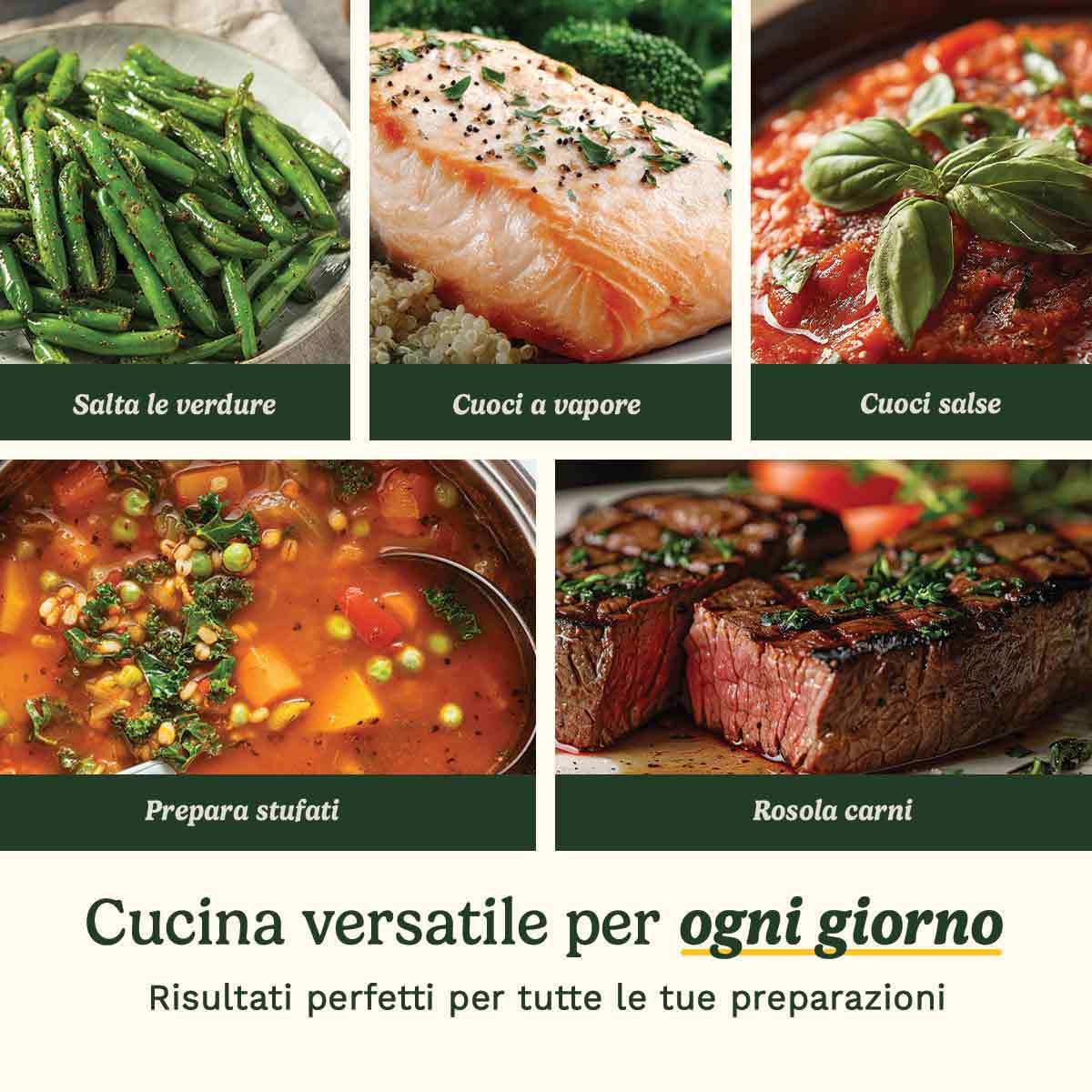 Cuisinart® Set di pentole antiaderenti Ceramica XT | Set da 11 pezzi di pentole e padelle | Rivestimento ceramico antiaderente rinforzato al titanio | Per tutti i piani cottura, inclusa l’induzione