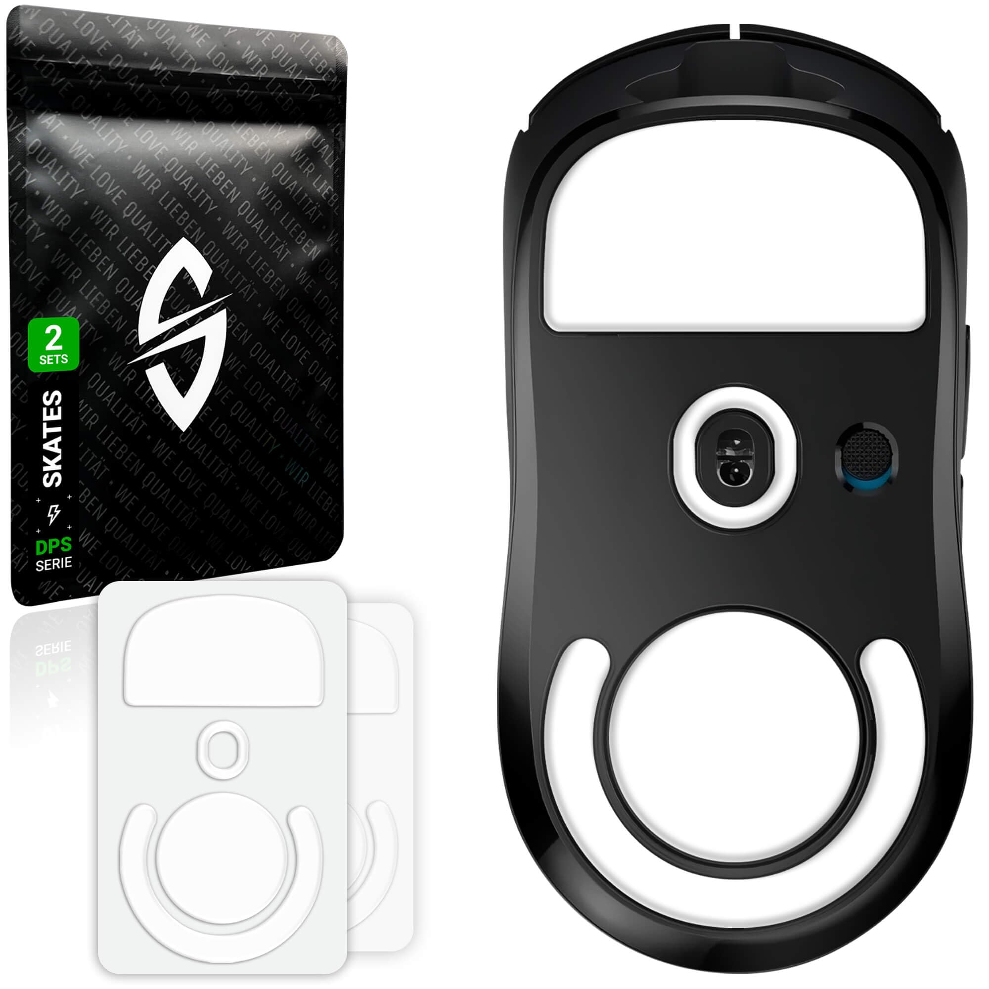 SensoryBoost DPS Glides (2 zestawy) – do Logitech G PRO X Superlight 1 | SPEED – Ślizgacze do myszy: ultraszybki i płynny ślizg, zaokrąglone krawędzie – Zapasowe stopki z PTFE
