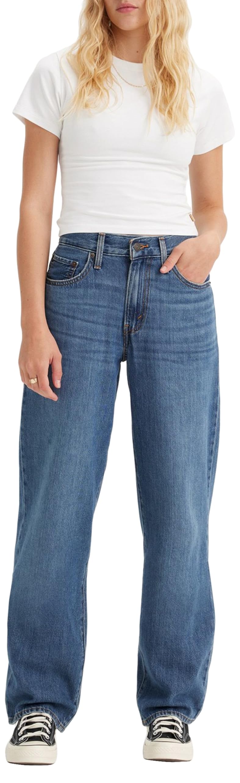 Levi's Women's 726 HR Flare Greens, Black Forest, 31W x 30L