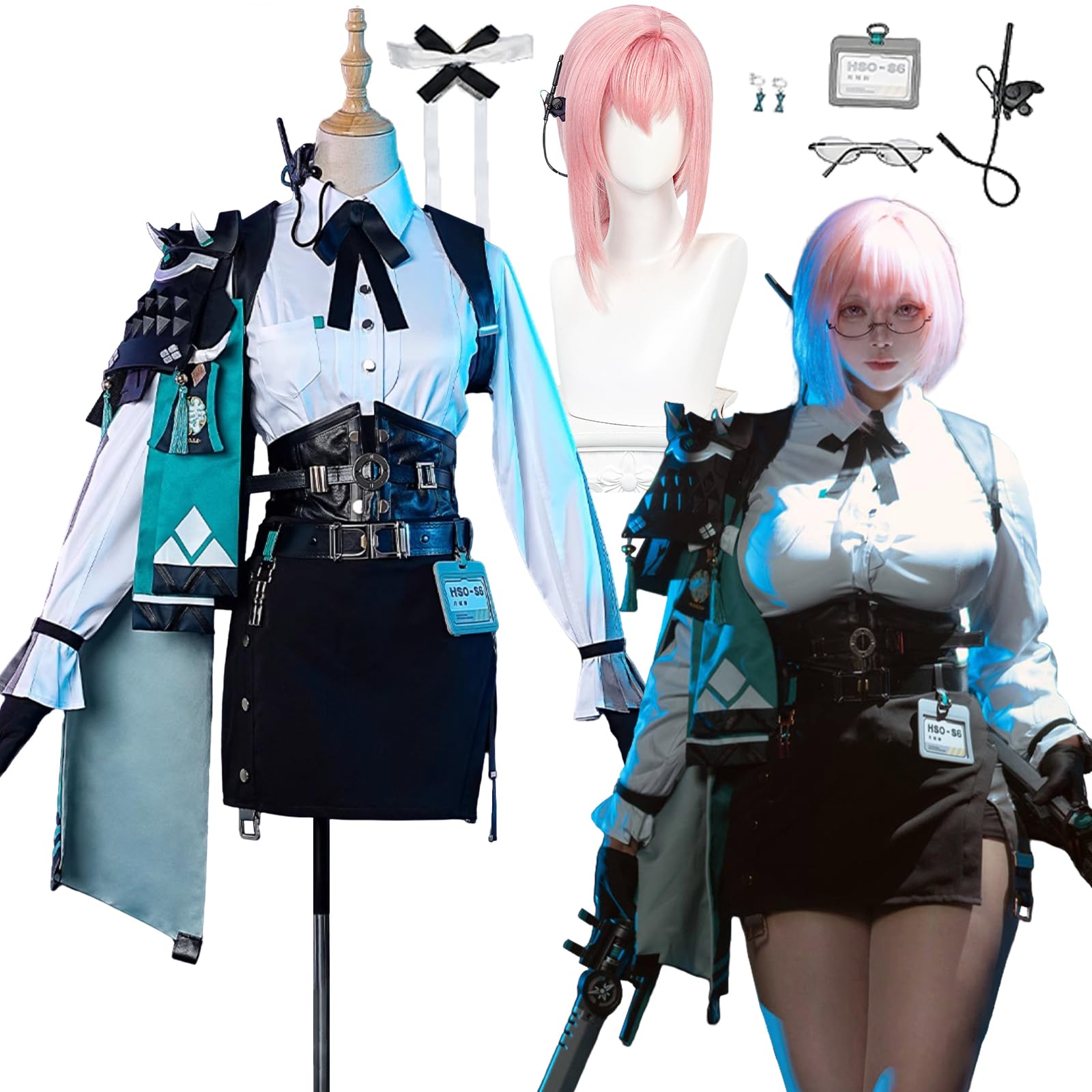 Amazon.co.jp: [Plazhen] ゼンレスゾーンゼロ 月城柳 コスプレ衣装 全