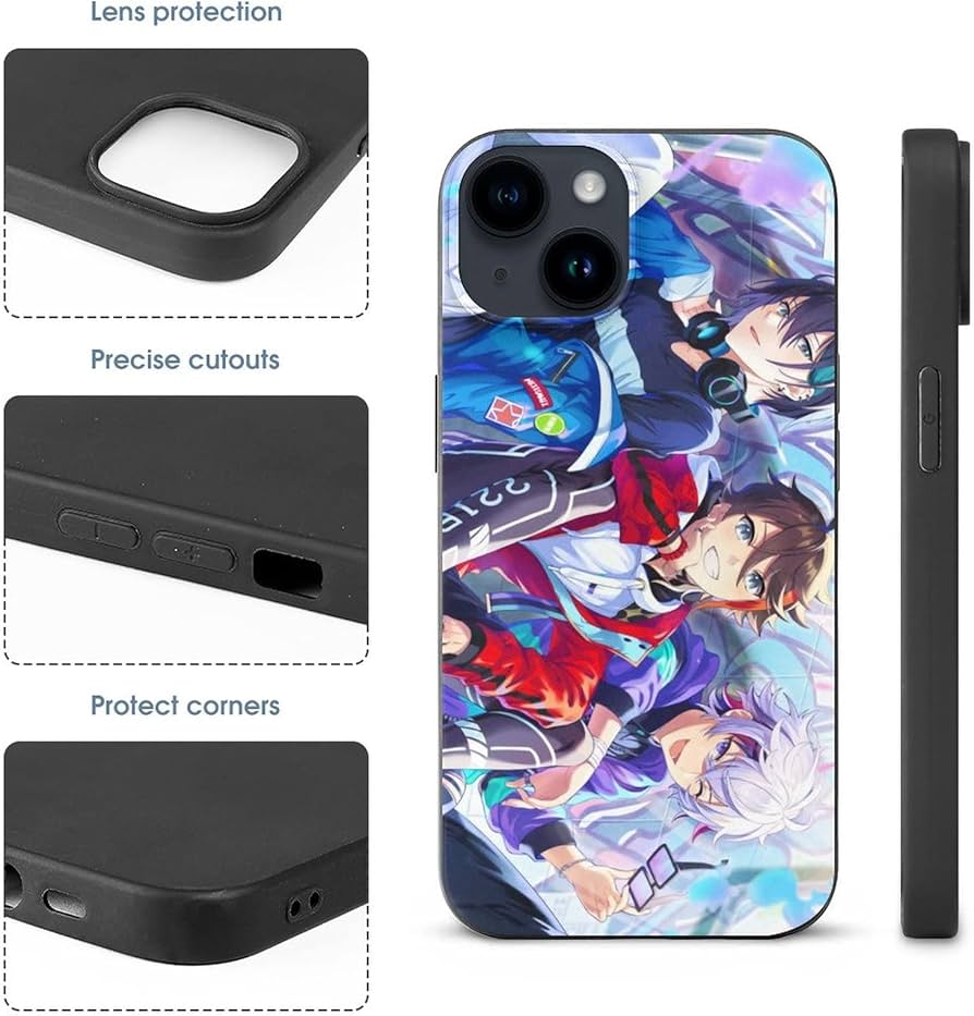 未使用✨対応機種不明　アイフォン　iPhone　ケース　カバー　パープル Amazon.co.jp: スマホケース iPhone 14 不破湊 三枝明那 黛灰