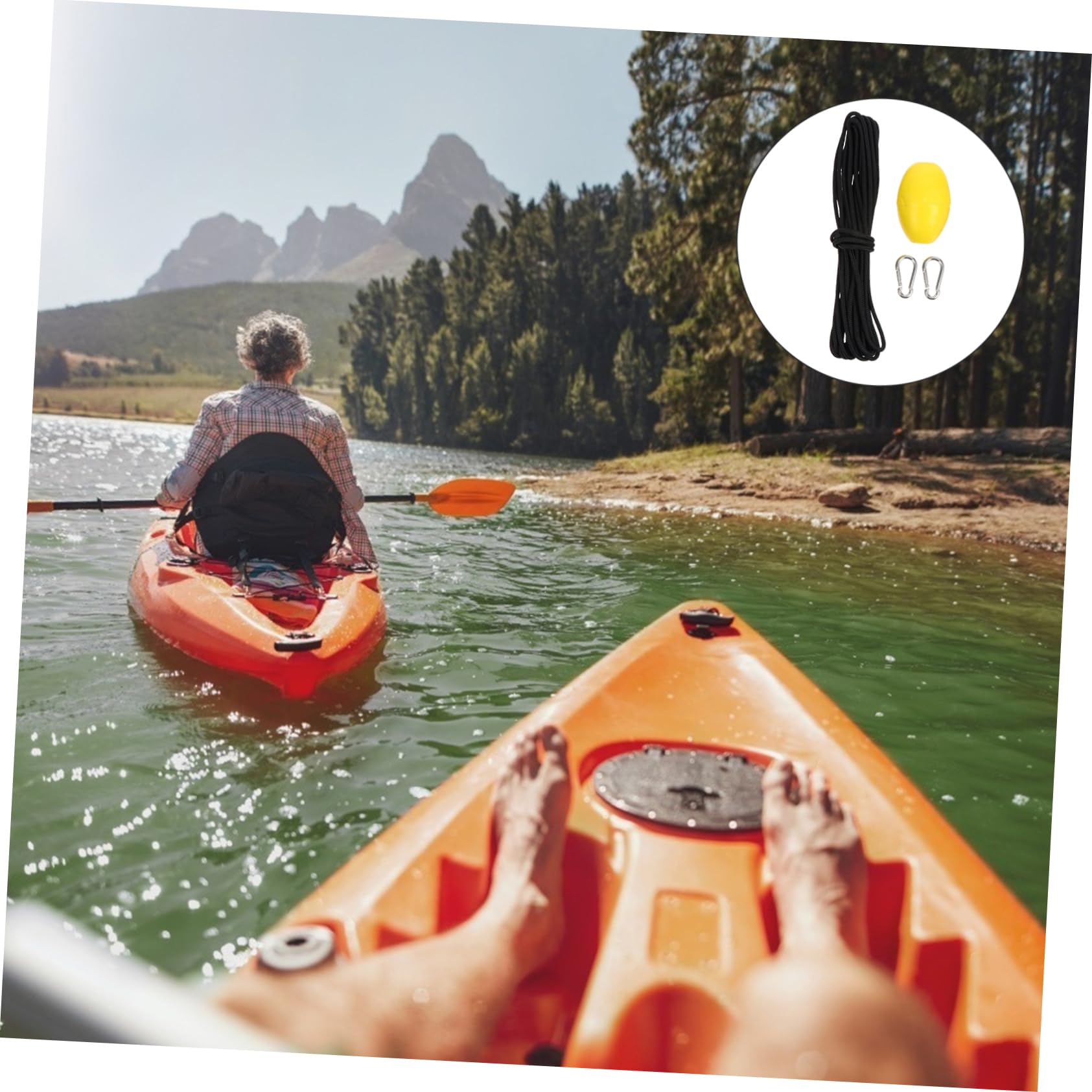 POPETPOP 1set Boat Anchor Buoy Floating Marker Fishing Rope for Kayak Accessories Easy to Identify Lightweight for Boating Diving and Swimming Activities