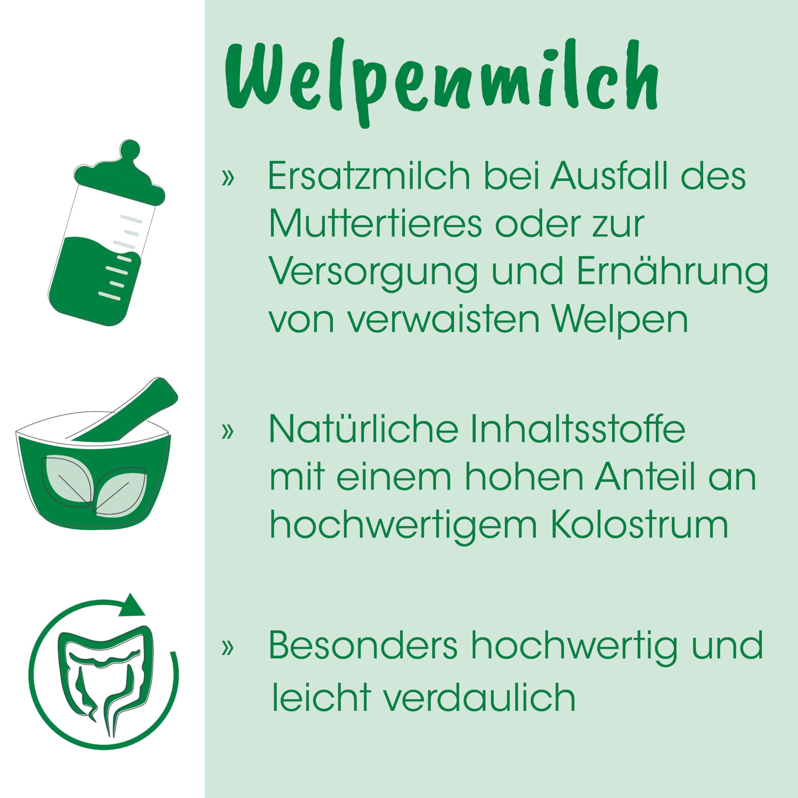 cdVet Naturprodukte Welpenmilch 3 kg - Hund, Katze, Nager - Milchaustausch-Ergänzungsgfuttermittel - Ersatzmilch - Anteil an hochwertigem Kolostrum - stabil bleibende Verdauung - Abwehrkomponenten -