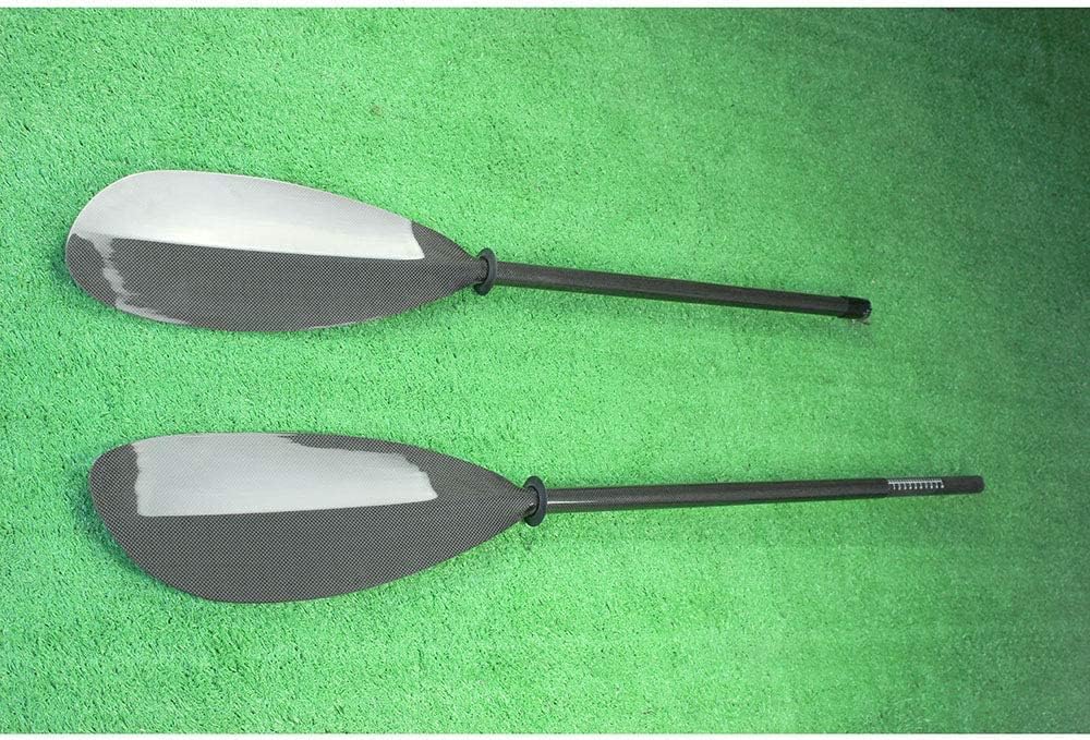 Lightweight 2 Piece Carbon Fiber Crank Shafts Ocean Kayak Paddle Sea Kayaking Paddle with 10cm and Paddle Bag