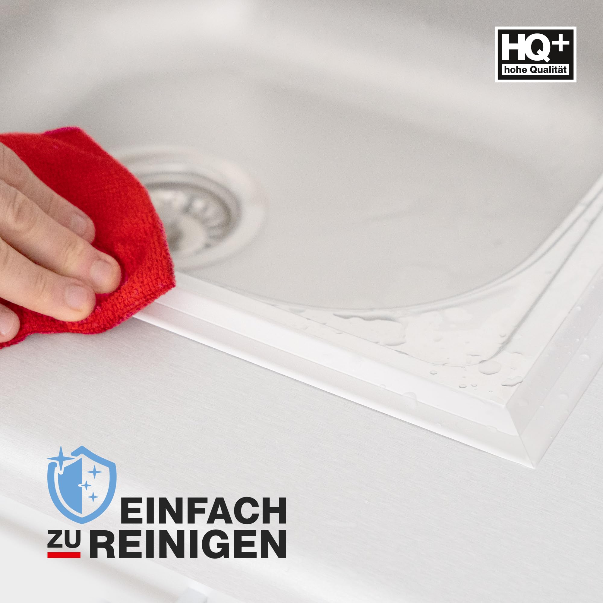 Isolbau - Cinta de sellado autoadhesiva para ducha - Cinta de sellado de PVC de 60 mm para baño y cocina - Cinta de sellado para bañeras, lavabos, inodoros, encimeras