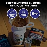 Vista 8 de Café Peak State con Beneficios - Granos Orgánicos de Café de Setas - Tostar Oscuro Adaptógeno STRESS LESS con Reishi y Chaga - Libre de Moho, Libre