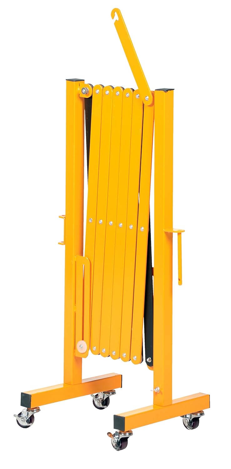 Vestil EXGATE-30-C Steel Expandable Safety Gate with Casters, Overall W x L x H (in.) 19-3/4 x 15 x 40-1/8,