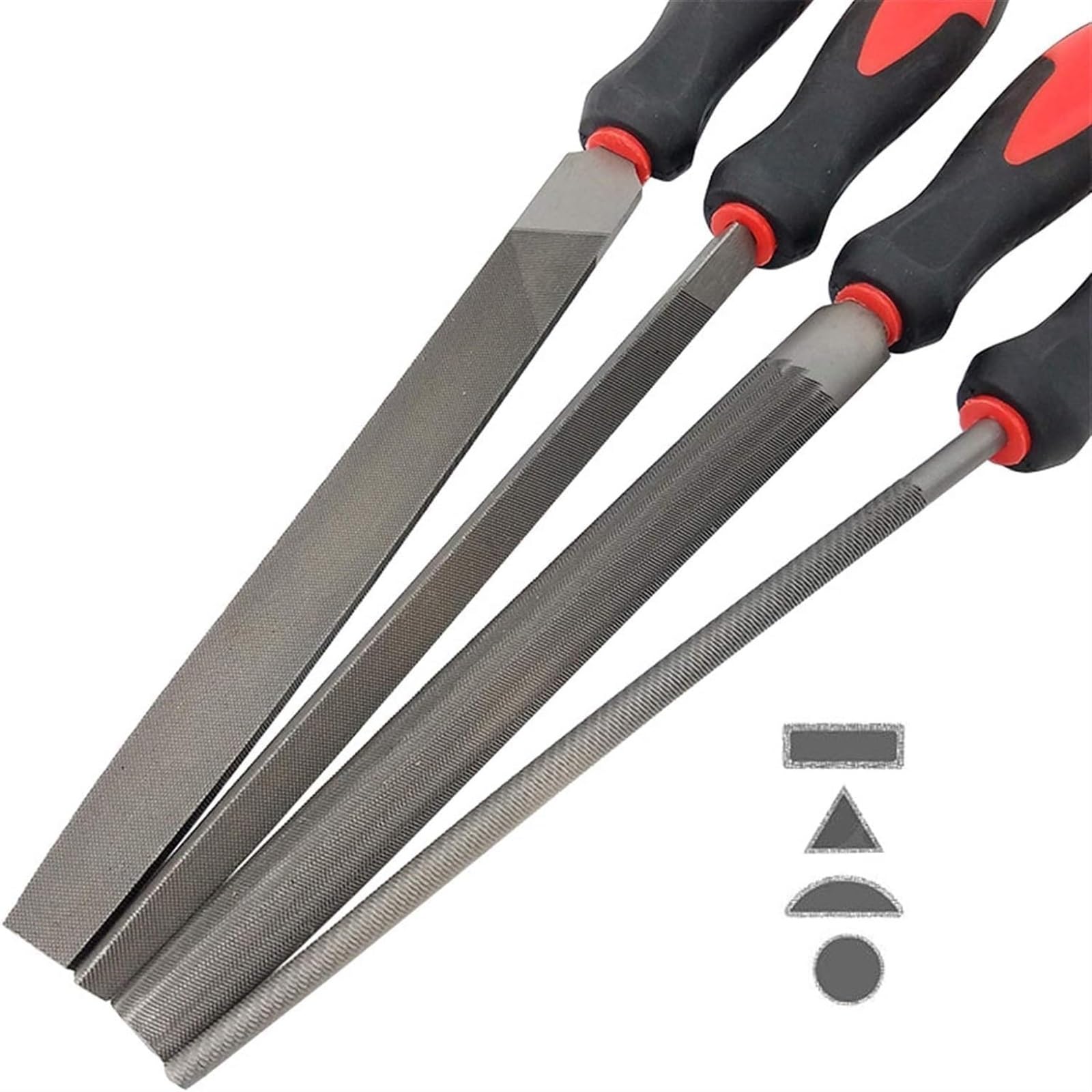 Lima de escofina de metal, juego de limas de aguja, juego de limas de metal de 17 piezas Limas de acero forjado for aplicaciones de limas de metal y madera Incluye lima redonda, semicircular, de diama