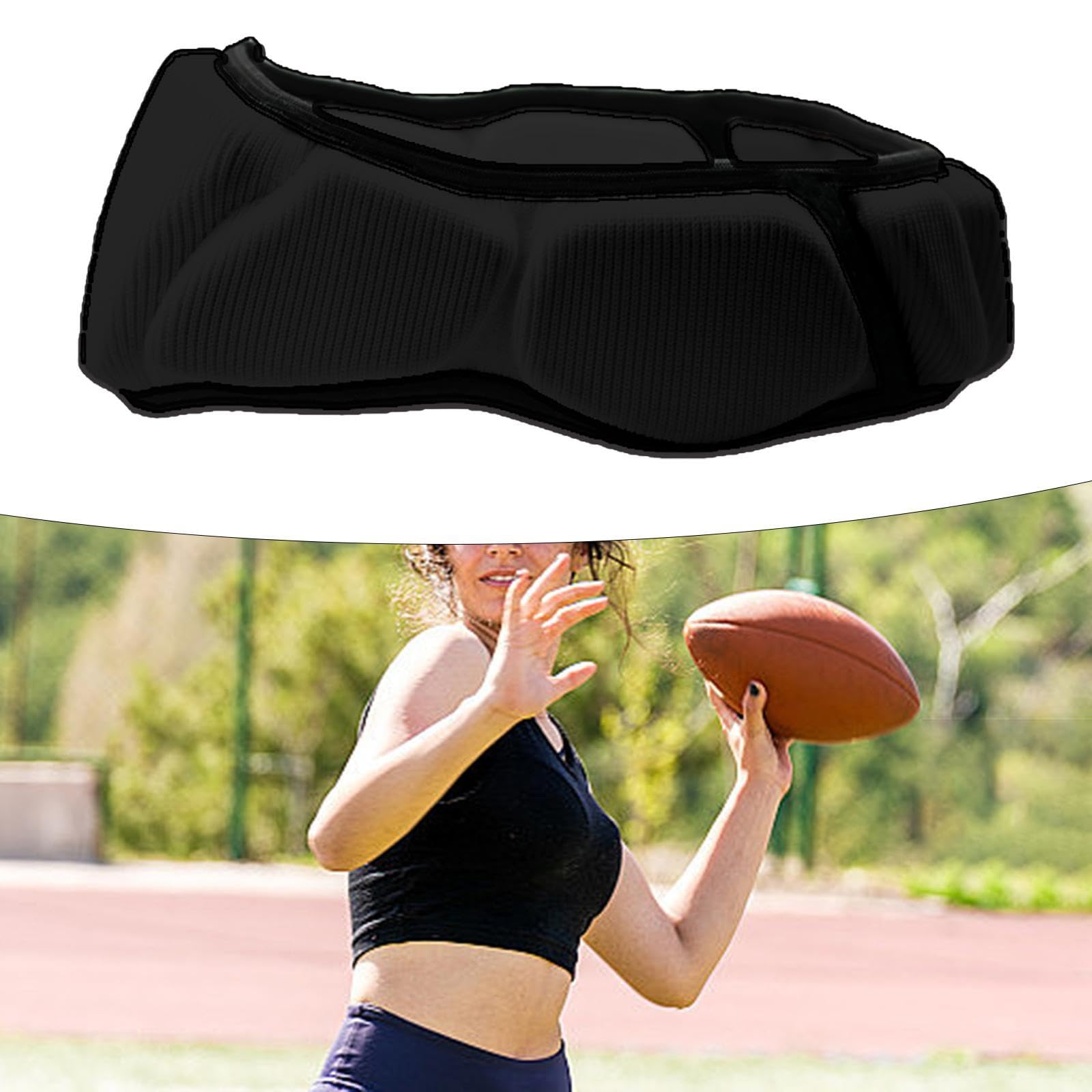 perfk Rugby-Kopfbedeckung, Stirnband, atmungsaktiv, stoßdämpfend, Kopfschutz, Schutz für Eishockey, mehrere Sportarten, Training, Basketball